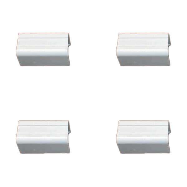 SR Components 1-3/4" x 1" Joint Cover Connectors for Raceway - White 4-Pack (175JCW4)