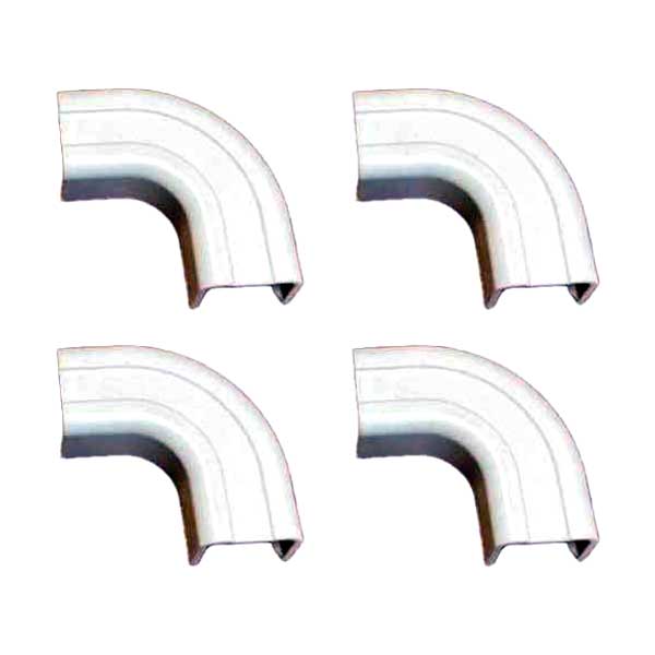 SR Components 1-3/4" x 1" Outside Corner Raceway Connectors - White 4-Pack (175OCW4)