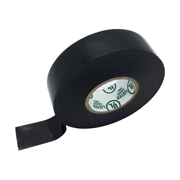 SR Components 3/4" x 66' 7mil Premium Grade Electrical Tape - Black (R5-17005BK)
