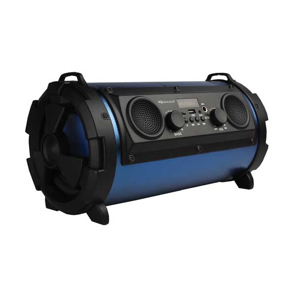 SuperSonic IQ Sound 5" Wireless Bluetooth Speaker with USB/Micro SD & AUX Inputs (IQ-1525BTBLU)