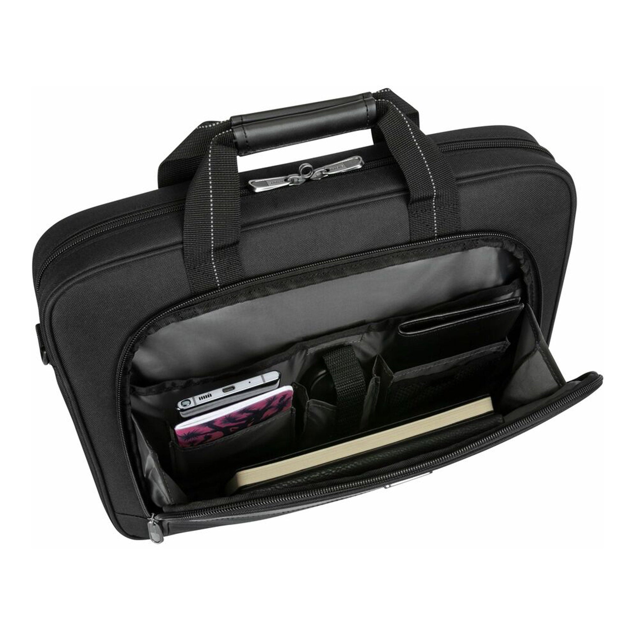 Targus TCT027US Briefcase Style Carrying Case for 16" Notebook - Black - TAA Compliant