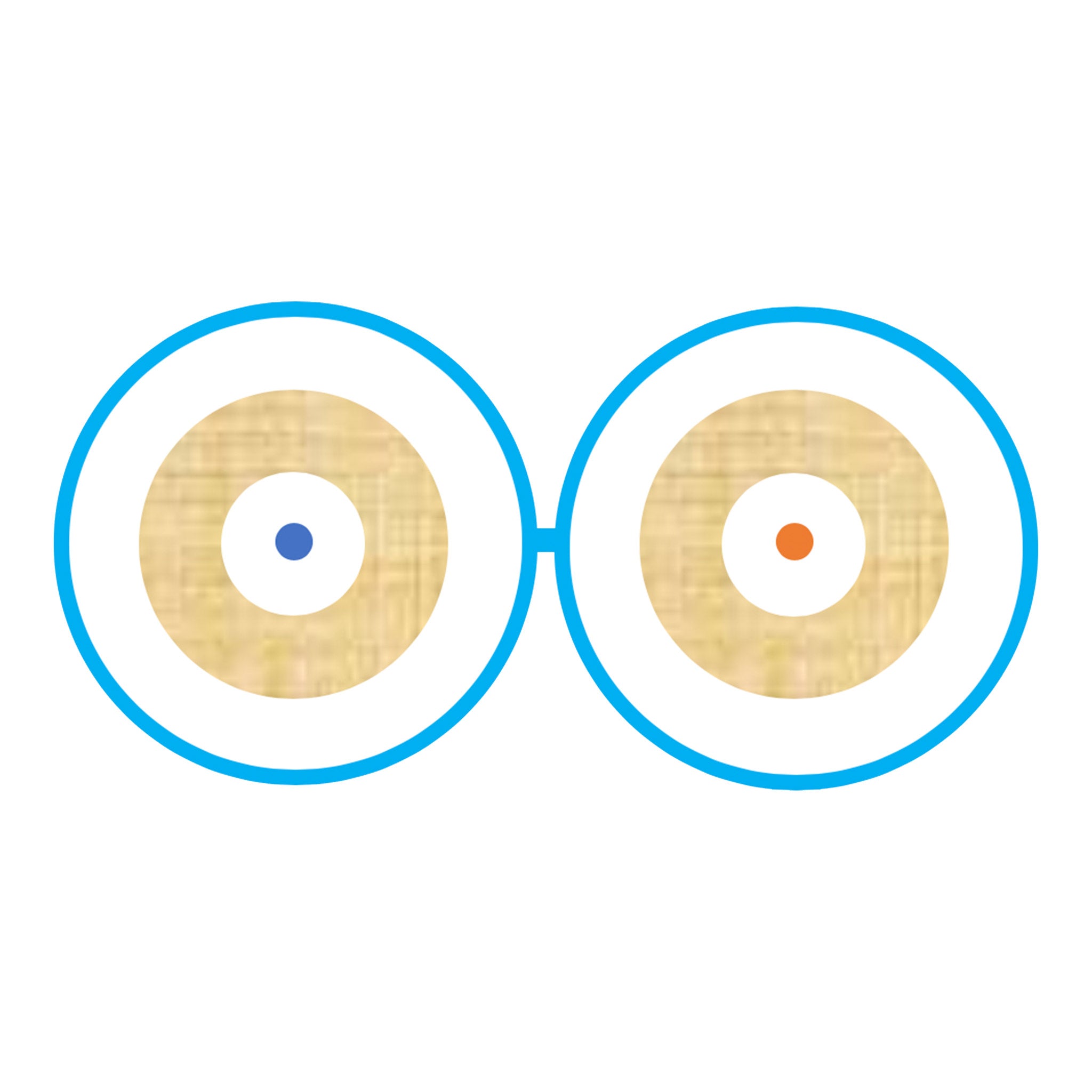 TechLogix M3I-2Z2-R-AQ-1000 2-Strand Indoor 2x2mm Zip Cord Riser Jacket Multimode OM3 ECOFiber Optic Cable - Aqua - 1000' (304m)