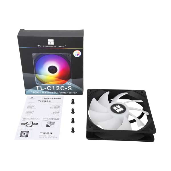 Thermalright TL-C12C-S 120mm ARGB Case Fan - Black