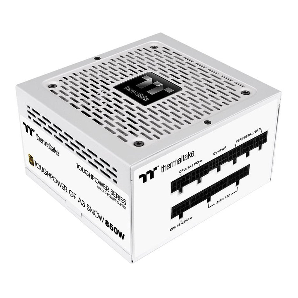 Thermaltake PS-TPD-0850FNFAGU-N 850W 80 Plus Gold Toughpower GF A3 Snow Fully Modular Power Supply - White