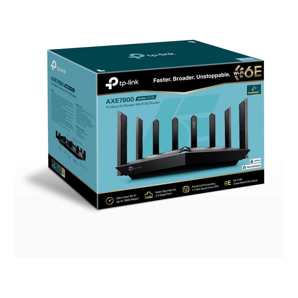TP-Link ARCHER AXE95 AXE7800 Tri-Band Wi-Fi 6E Router