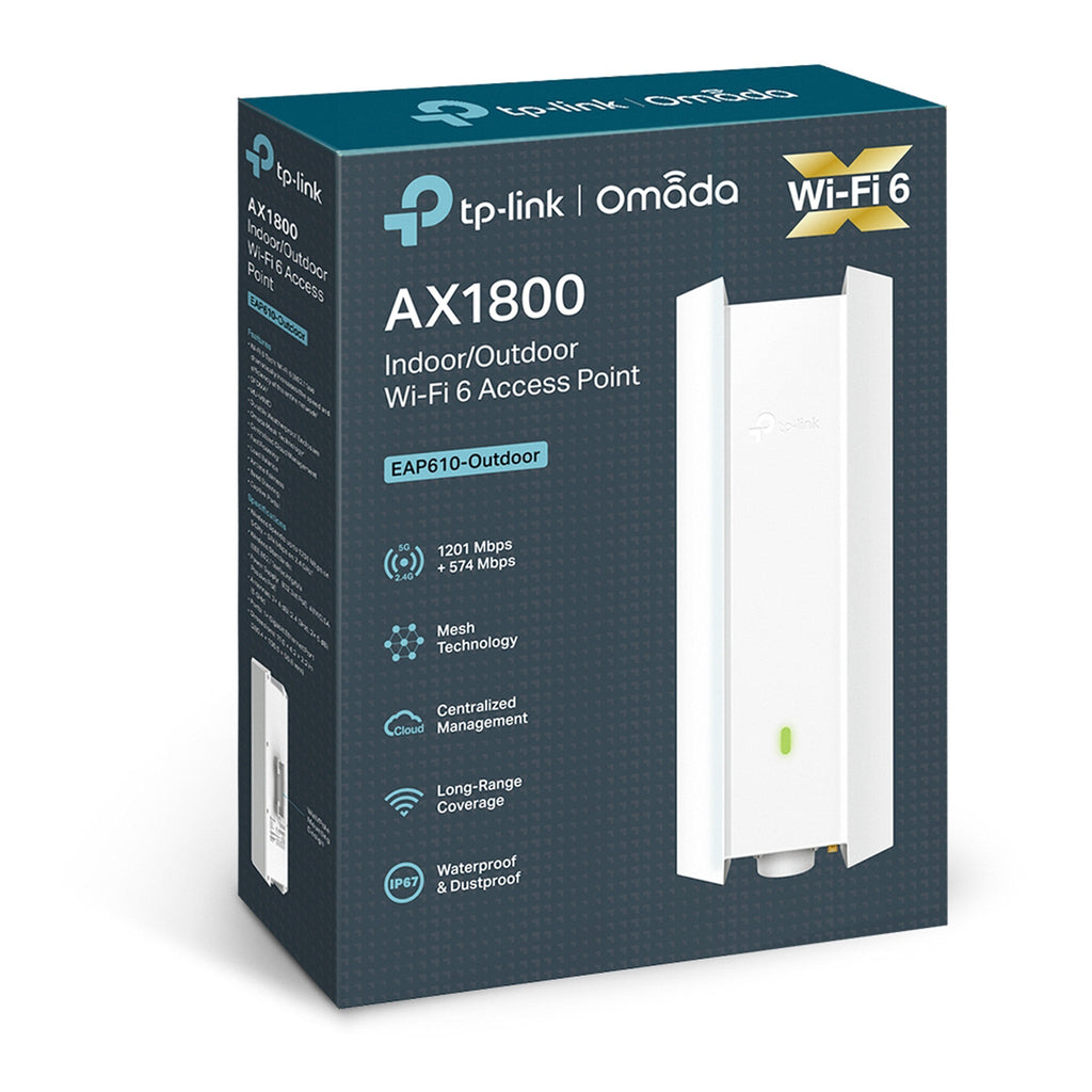TP-Link EAP610-OUTDOOR AX1800 Indoor/Outdoor WiFi 6 Access Point