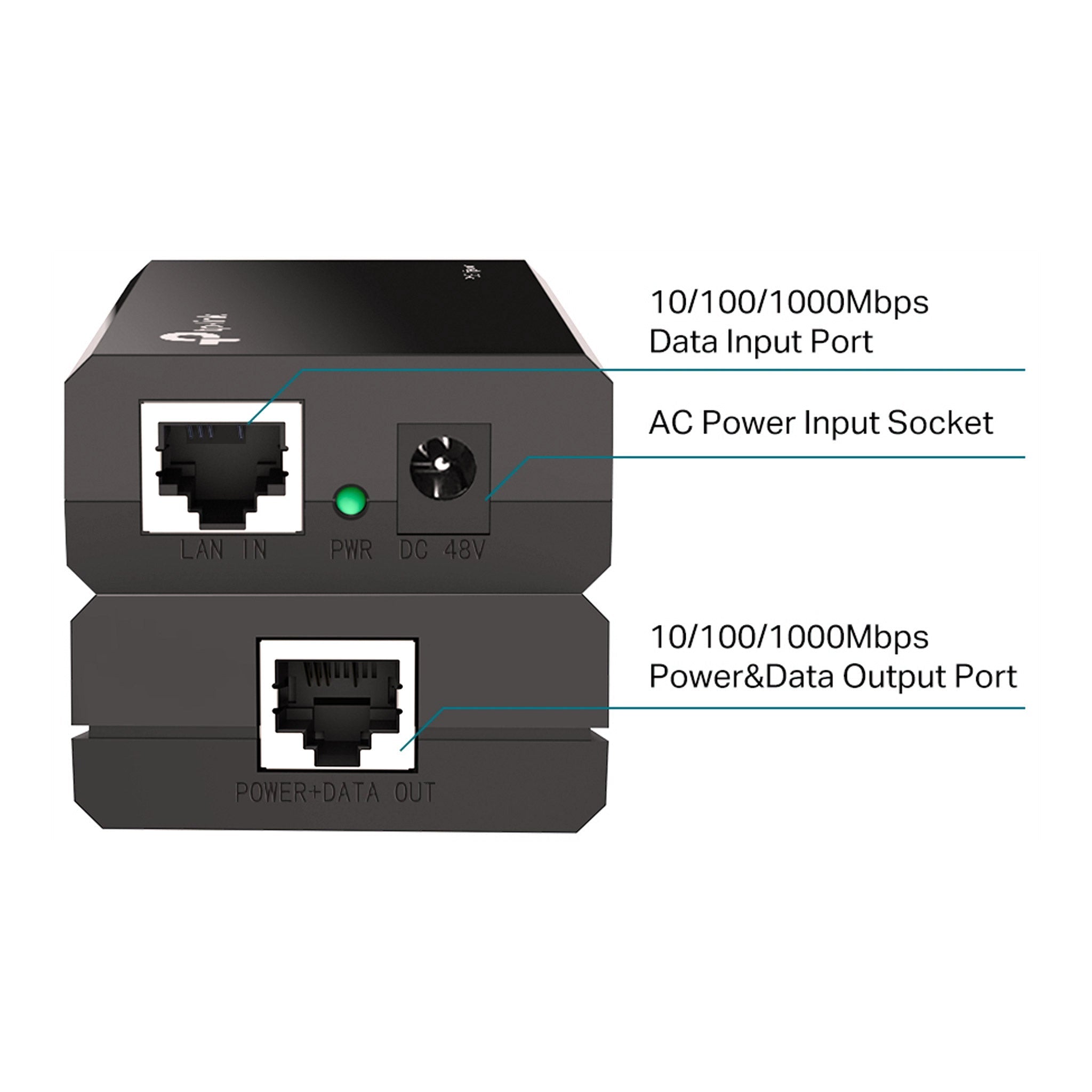 TP-Link TL-POE150S 15.4W PoE Injector