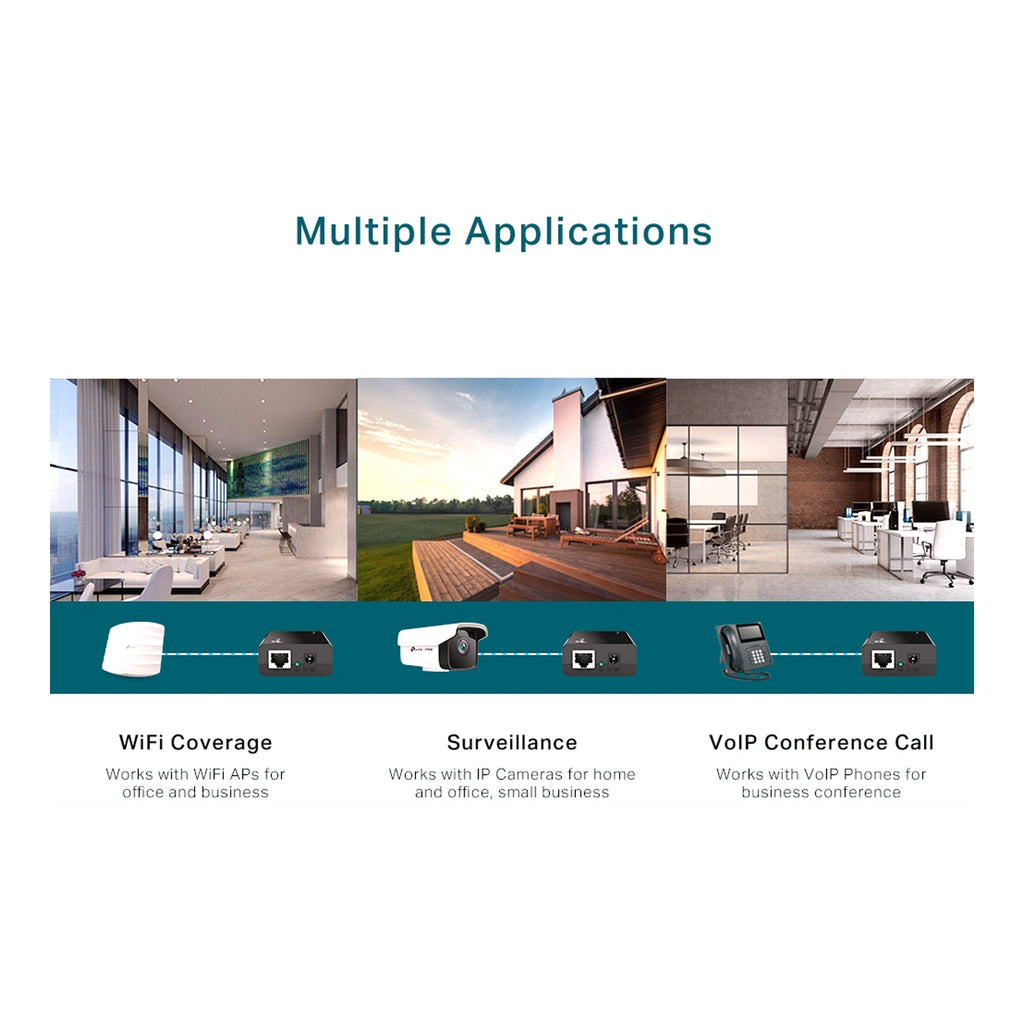 TP-Link TL-POE150S 15.4W PoE Injector