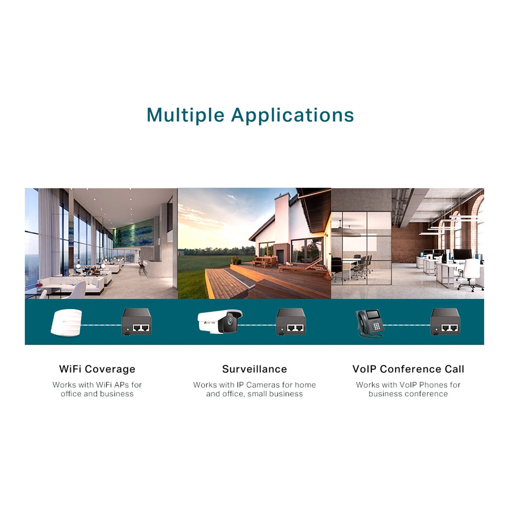 TP-Link TL-POE160S PoE+ Injector - 30W