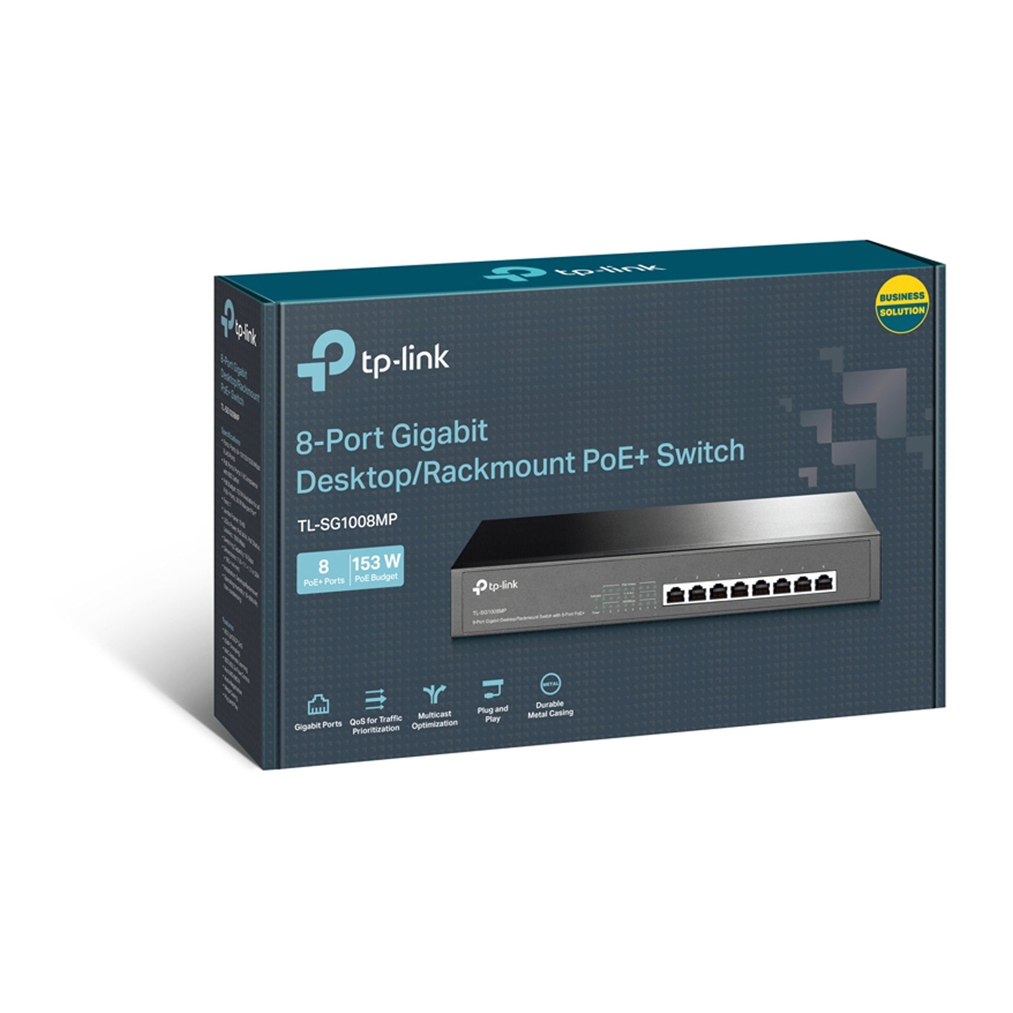 TP-Link TL-SG1008MP 8-Port PoE+ Gigabit Desktop/Rackmount Switch