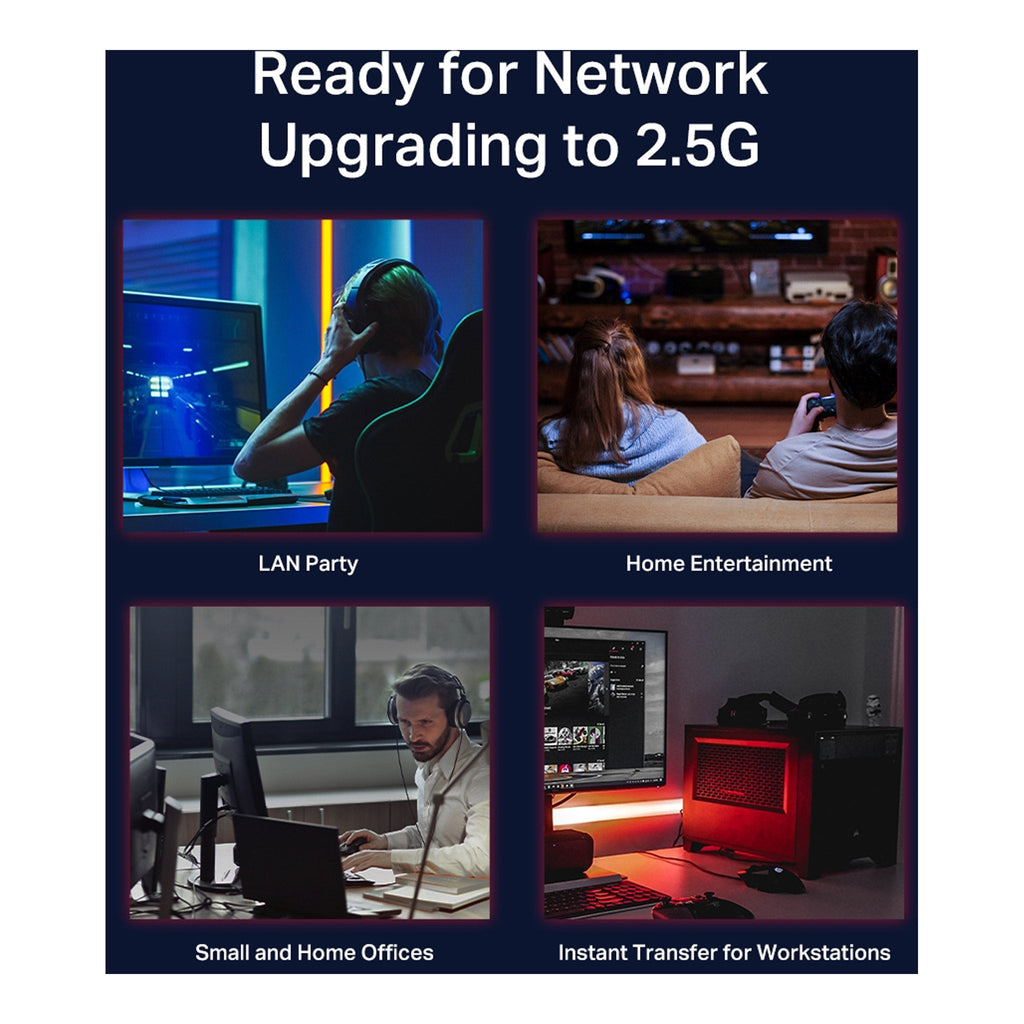 TP-Link TL-SG105-M2 5-Port 2.5Gbps Multi-Gigabit Desktop Switch