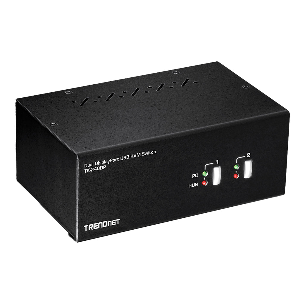 TRENDnet TK-240DP 2-Port 4K Dual Monitor DisplayPort KVM Switch