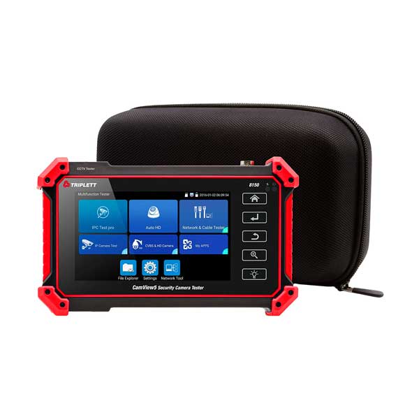 Triplett CamView IP Pro 5" Touch Screen 8MP Security Camera Tester with WiFi Hotspot (8150)