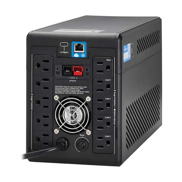 Tripp Lite 10-Outlet 1440VA 1000W 120V Line-Interactive Cloud-Connected UPS with Remote Monitoring - (SMART1500LCDTXC)