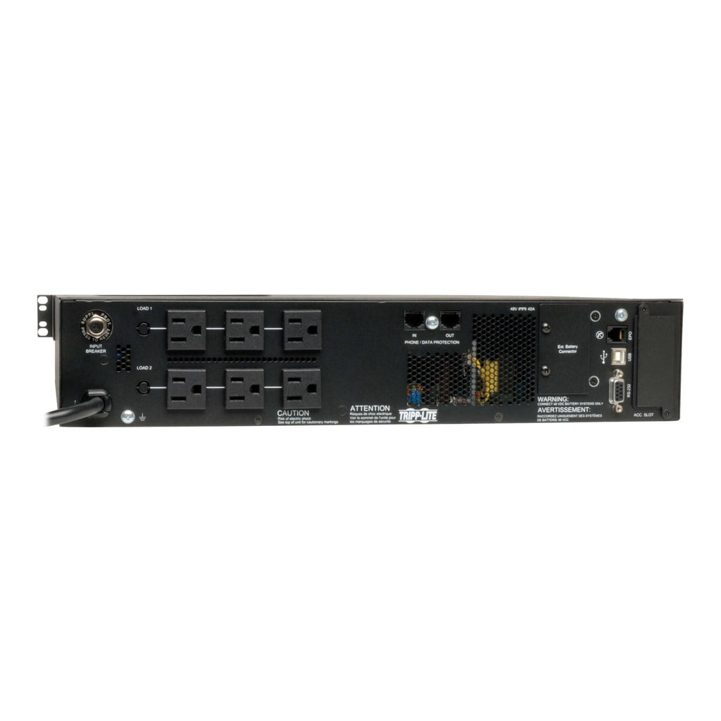 Tripp Lite SU1500RTXLCD2U 6-Outlet 1500VA 1350W 2U Rackmount SmartOnline UPS