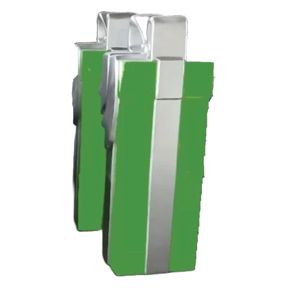 Fiberglass Present Green with Silver Bow