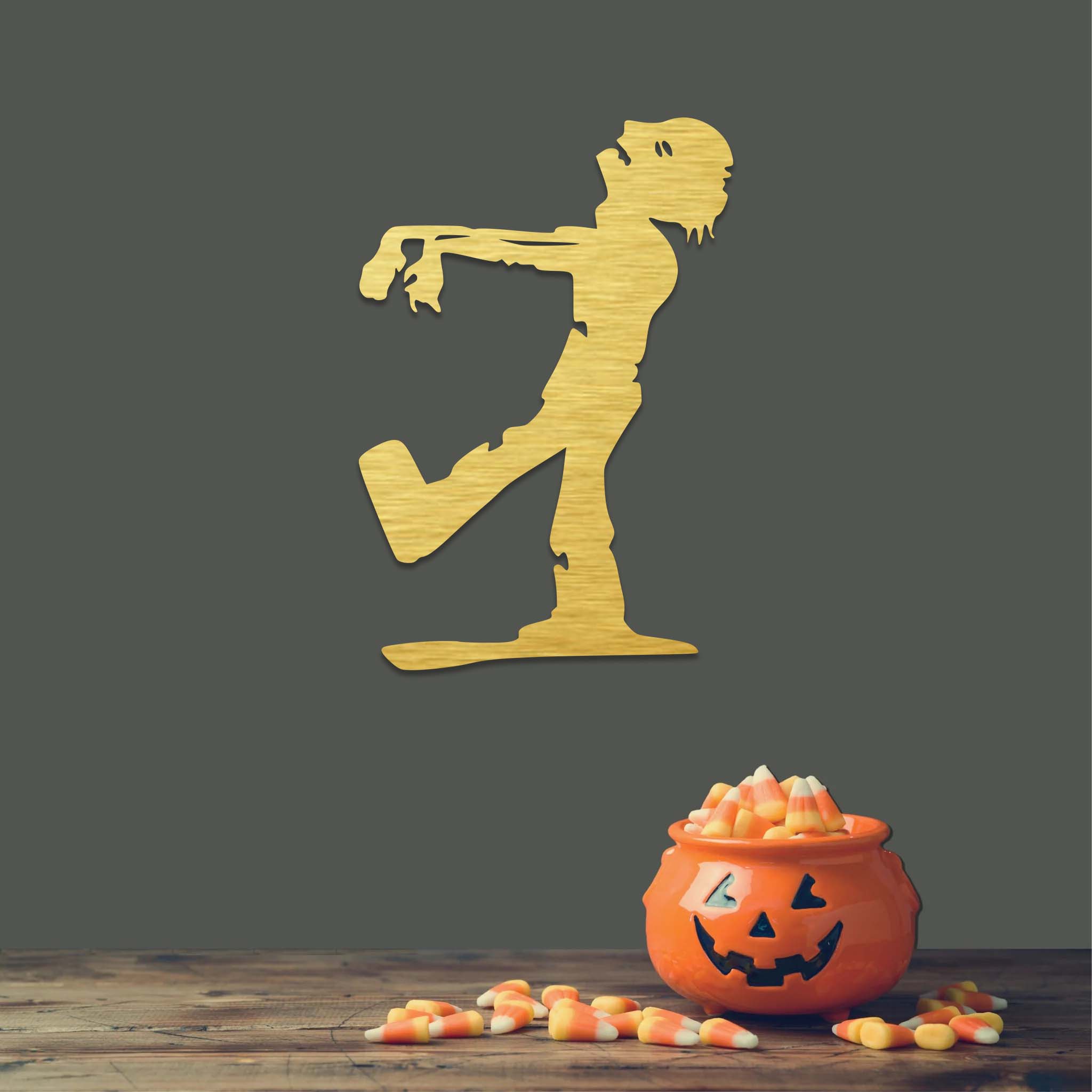 Walking Zombie - Metal Wall Art