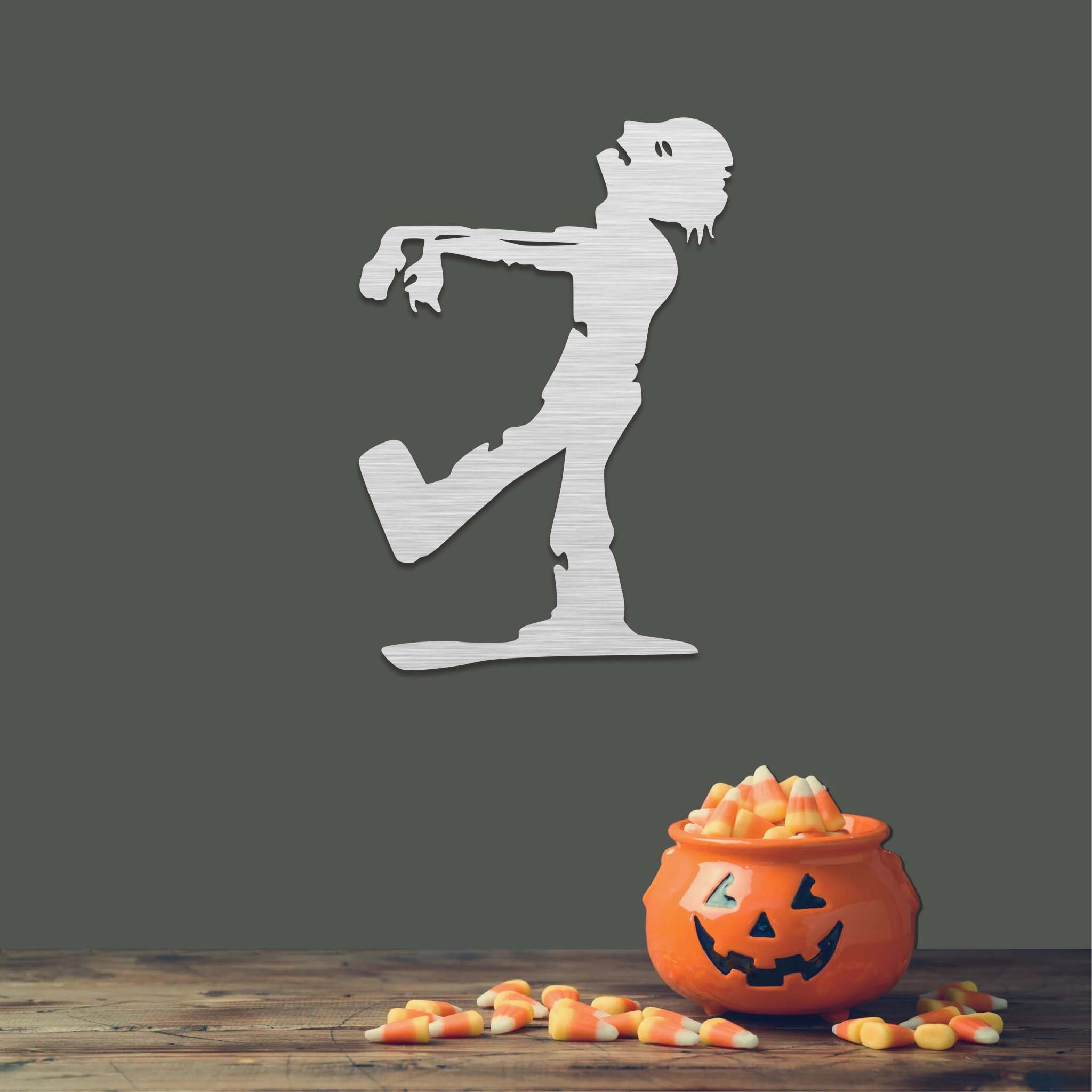 Walking Zombie - Metal Wall Art