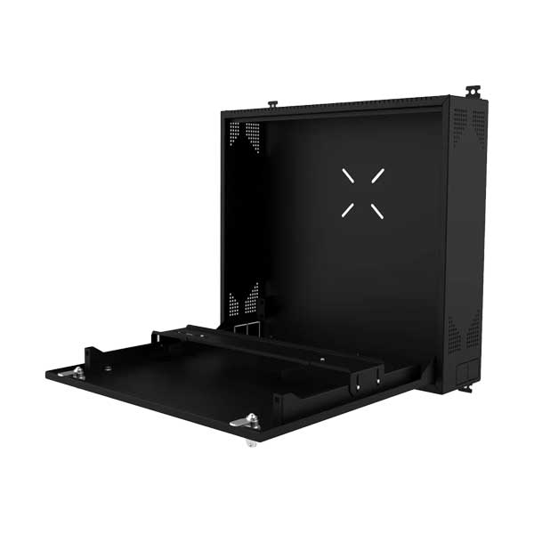 Wall Mount DVR Enclosure & Network Equipment Cabinet - Black