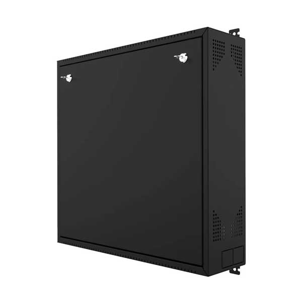 Wall Mount DVR Enclosure & Network Equipment Cabinet - Black