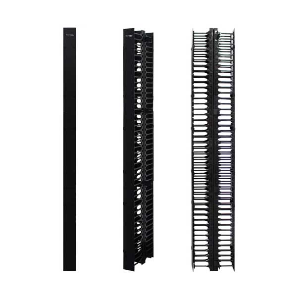 Wavenet 78" Double-Sided Vertical Cable Manager with Dual Hinged Covers (VCMC-41278D-SW)