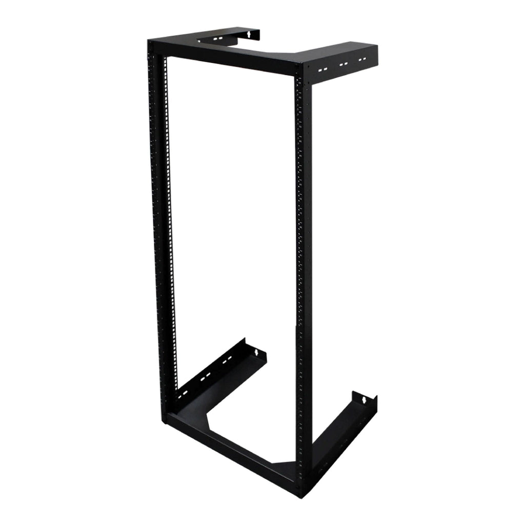Wavenet WMR-30U-SW 30U 18" 2-Post Open Frame Wall Rack - Black
