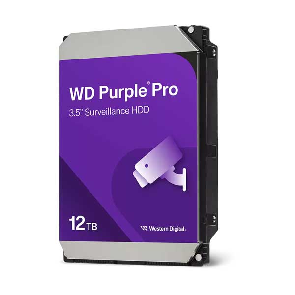Western Digital 12TB WD Purple Pro Smart Video Hard Drive (WD122PURP)