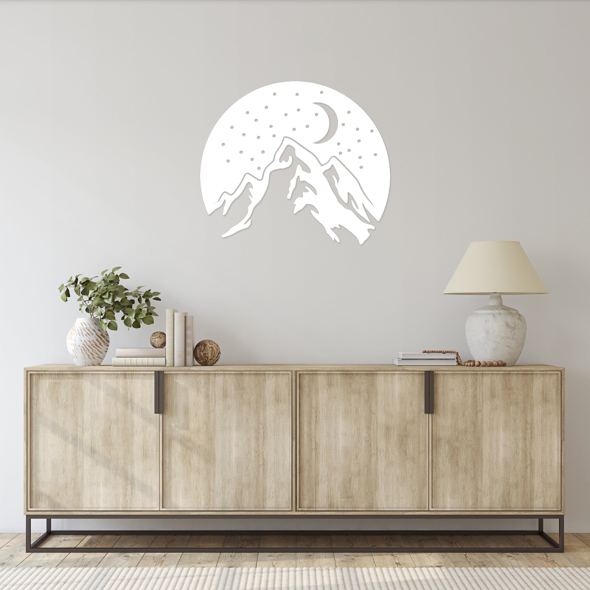Mountain Night - Metal Wall Art