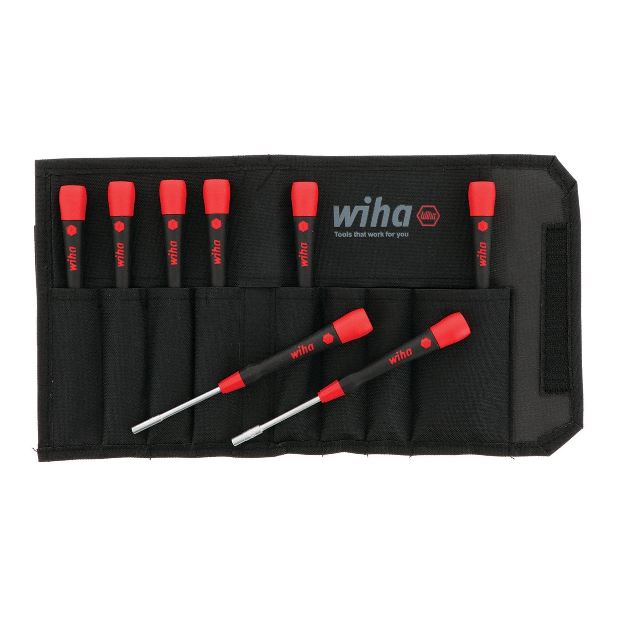 Wiha 26593 8-Piece PicoFinish Precision Nut Driver Set - SAE