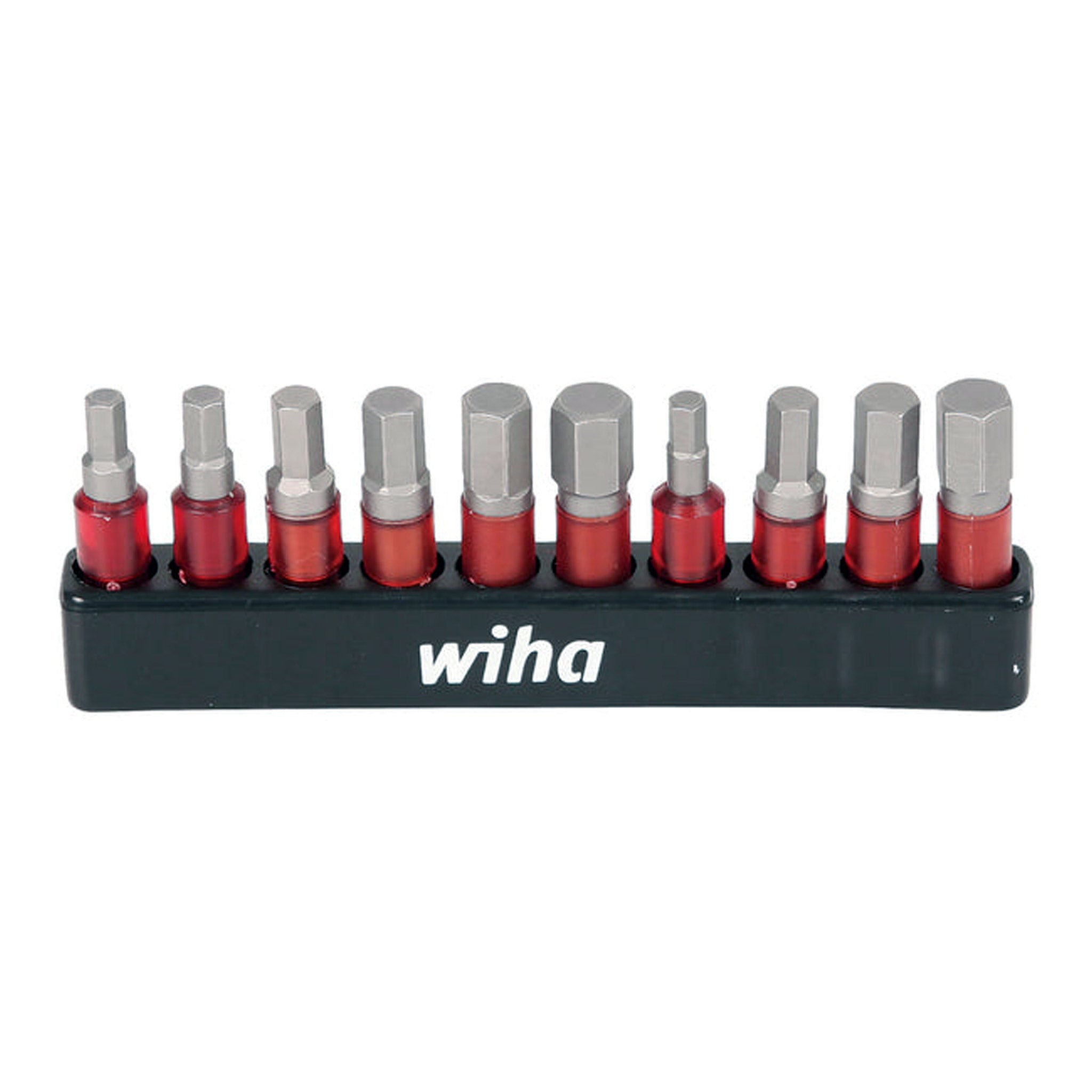Wiha 76876 10-Piece MaxxTor Impact Insert Hex Bit Set