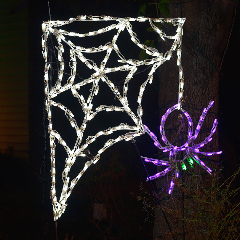 LED Spider w/ Corner web