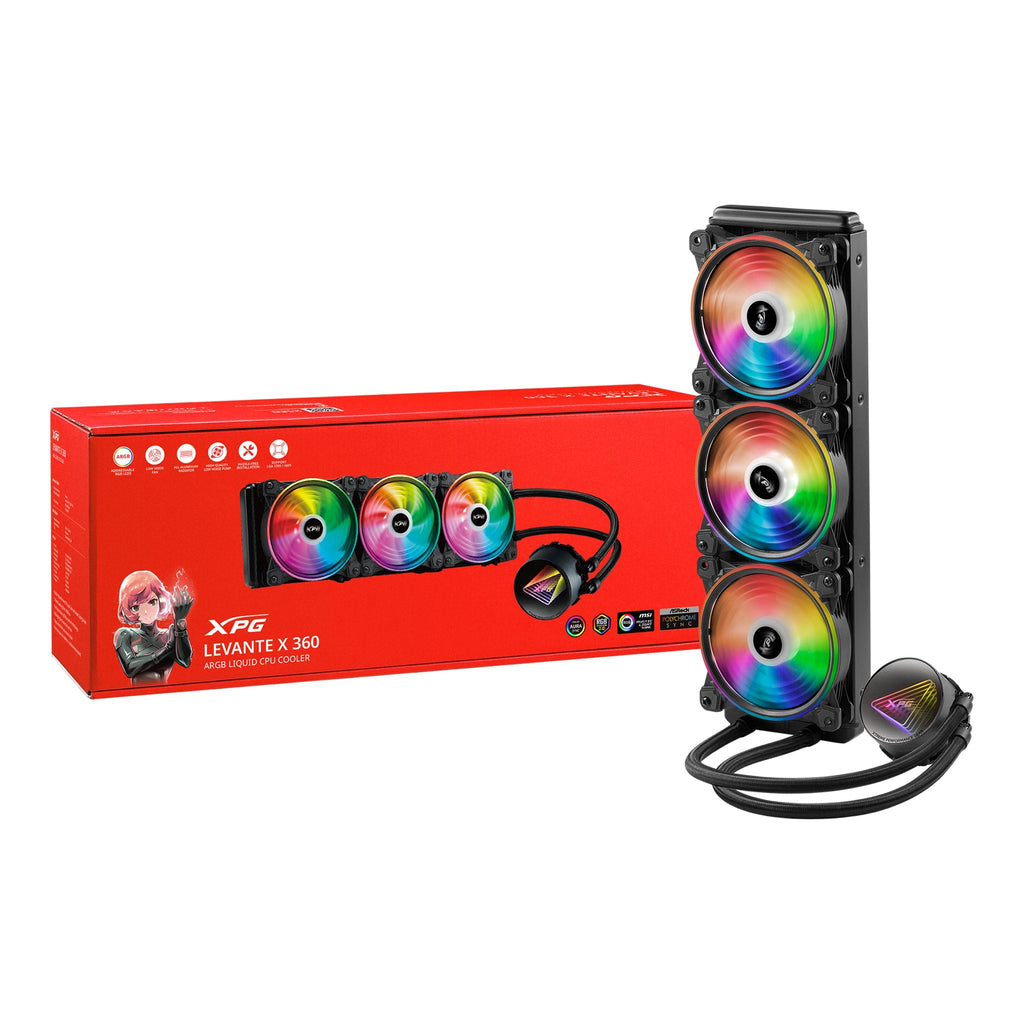 XPG Levante X Black 360mm ARGB All-in-one Liquid CPU Cooler