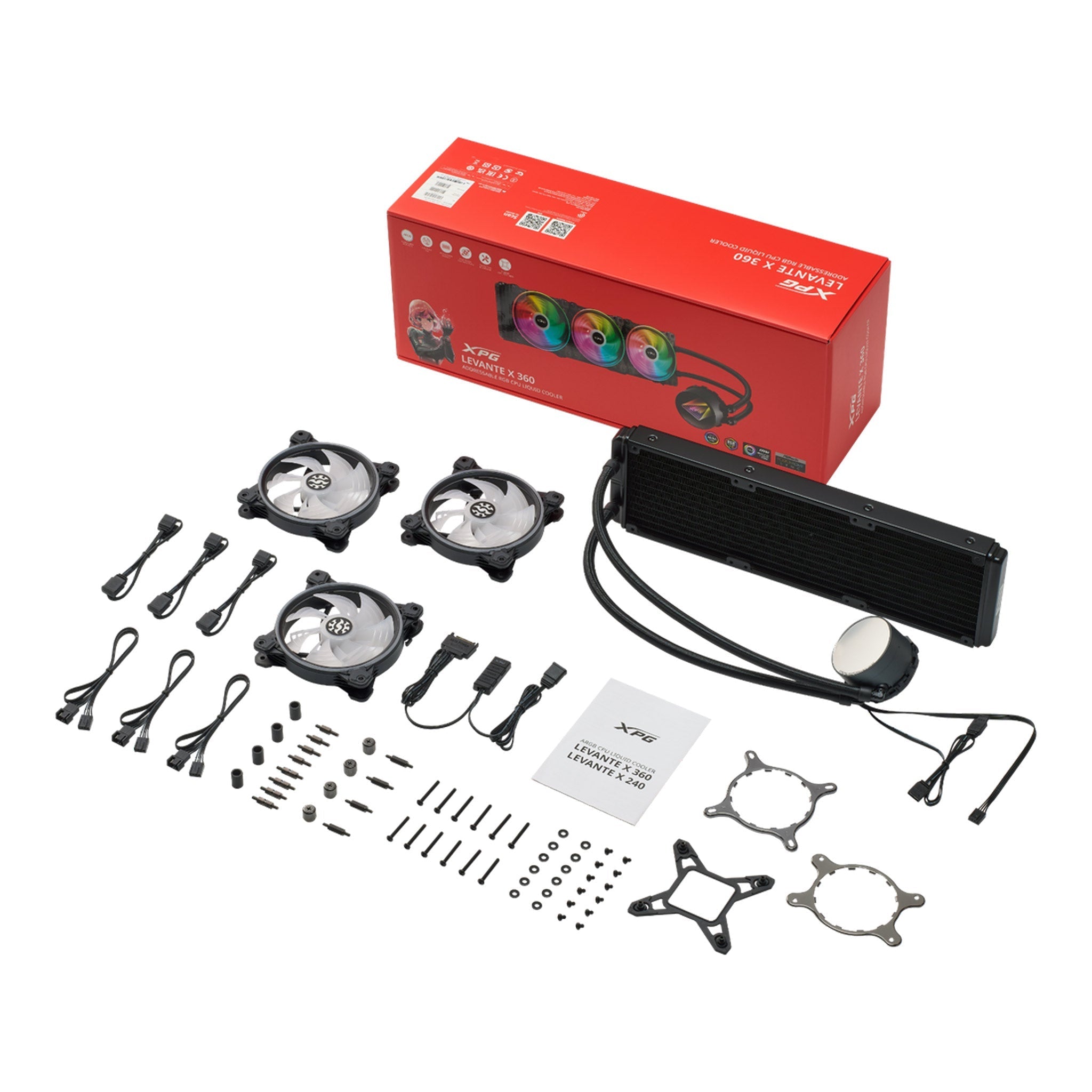 XPG Levante X Black 360mm ARGB All-in-one Liquid CPU Cooler
