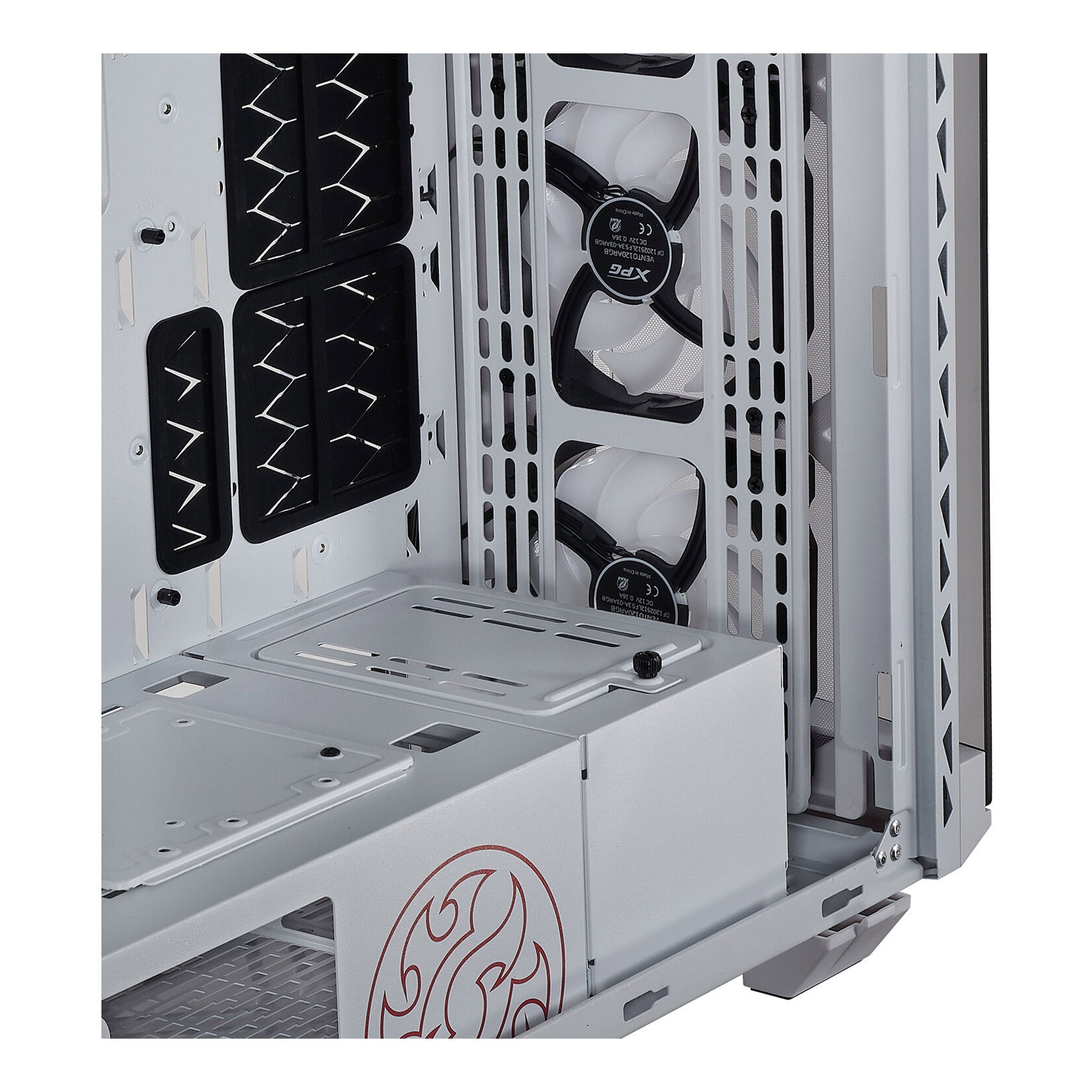 XPG White Battlecruiser Super Mid Tower ATX Case