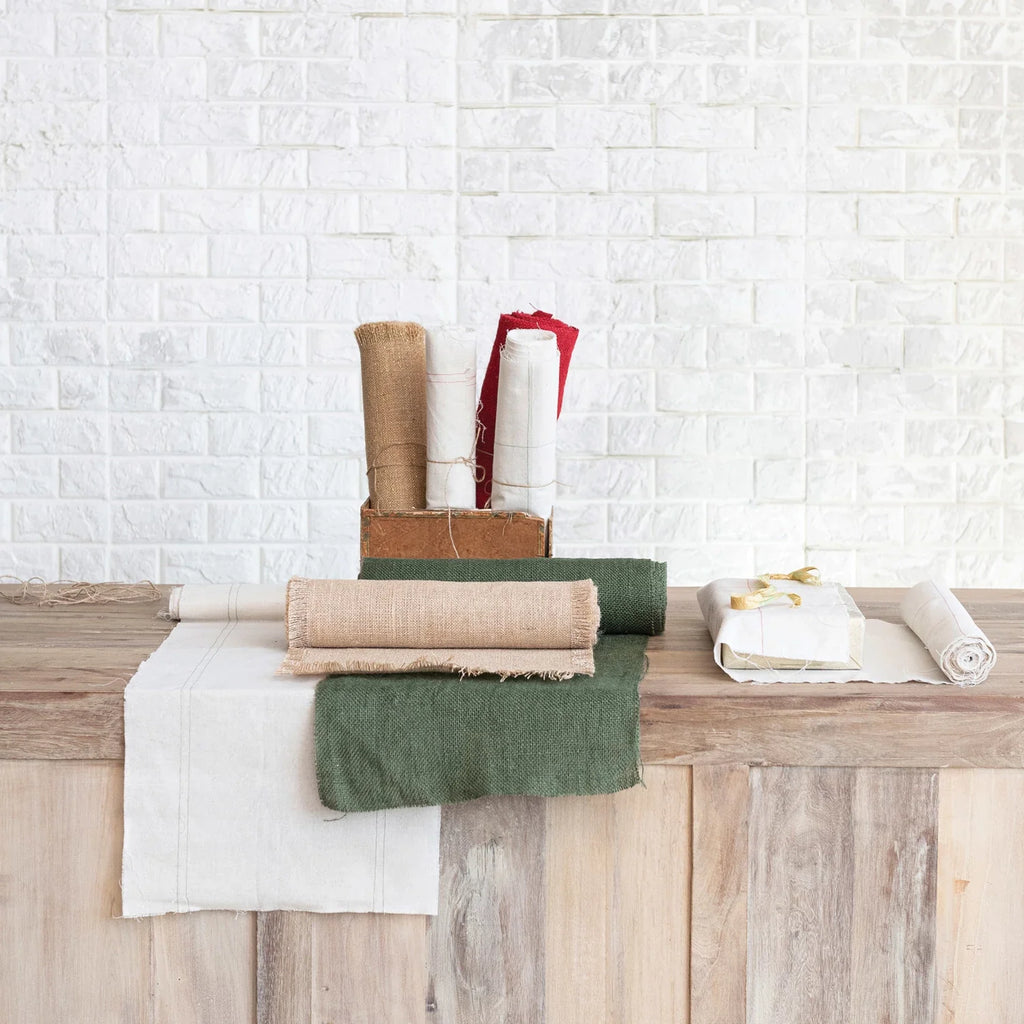 Woven Torn Jute Fabric