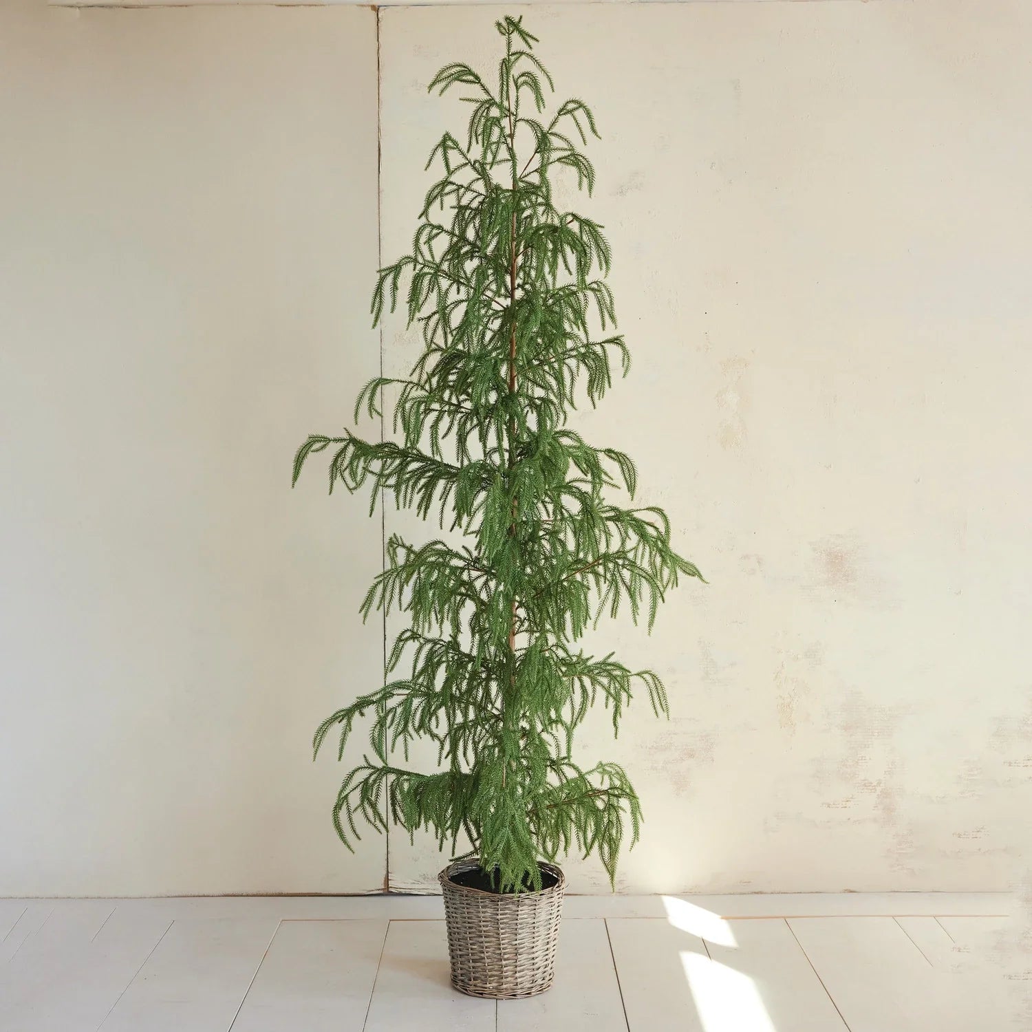 Faux Cedar Tree in Basket