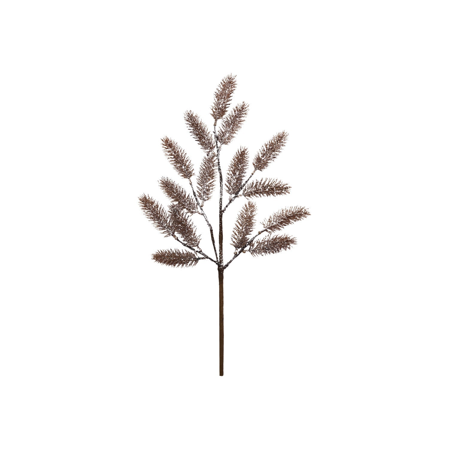 Faux Pine Stem with Glitter