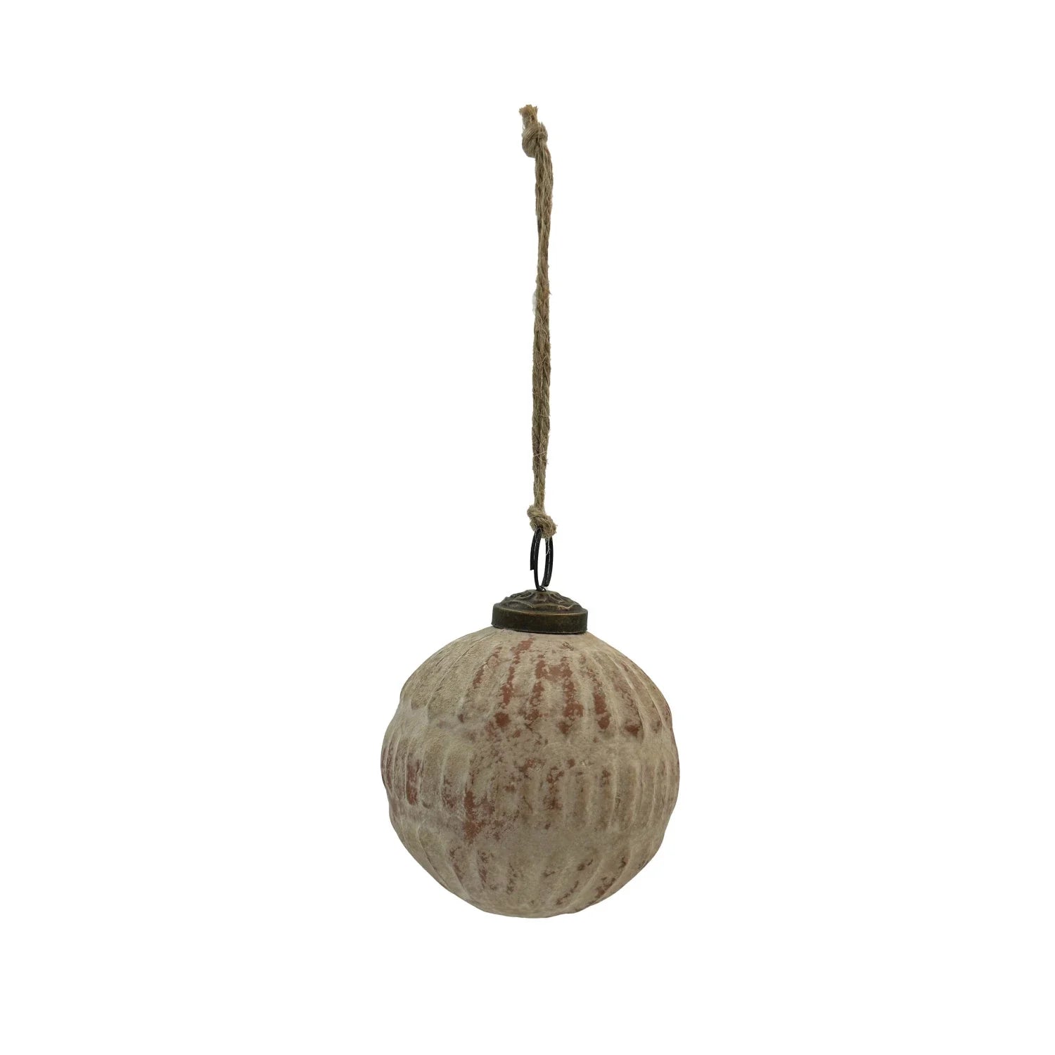 Embossed Glass Ball Ornament