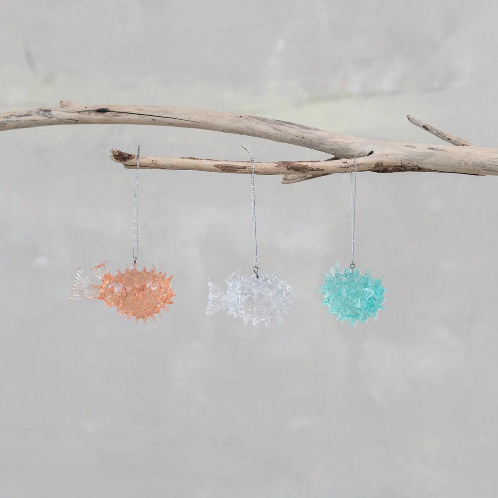 Resin Puffer Fish Ornament