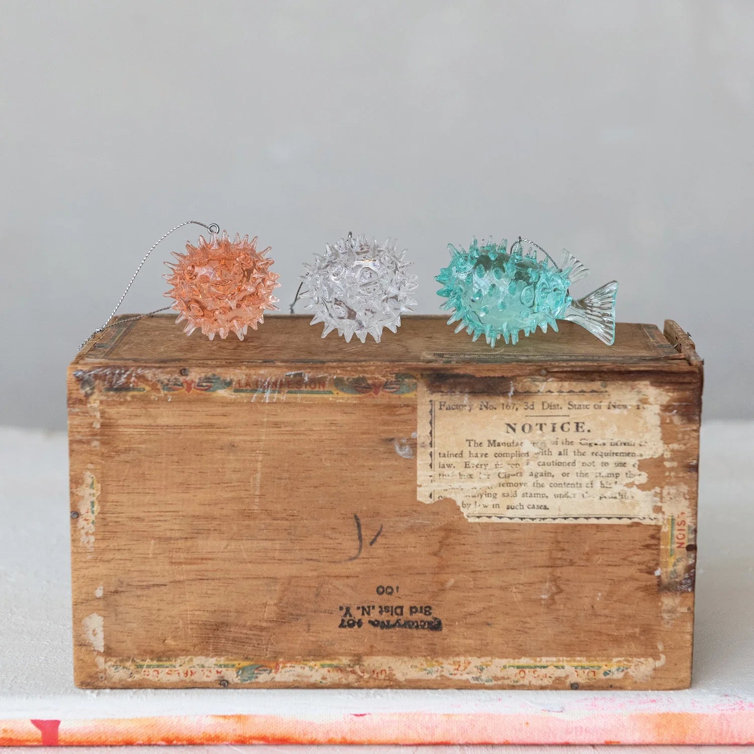 Resin Puffer Fish Ornament