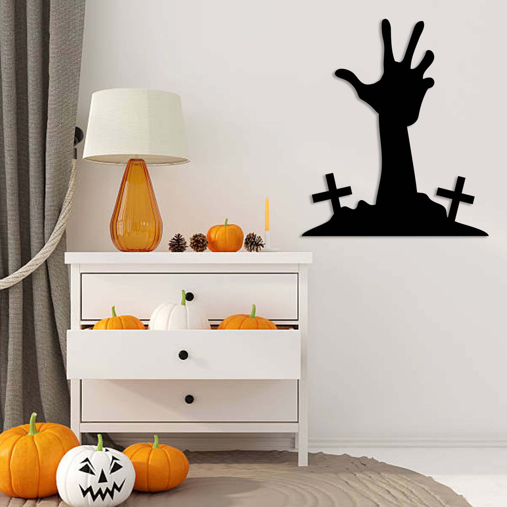 Zombie Hand - Metal Wall Art