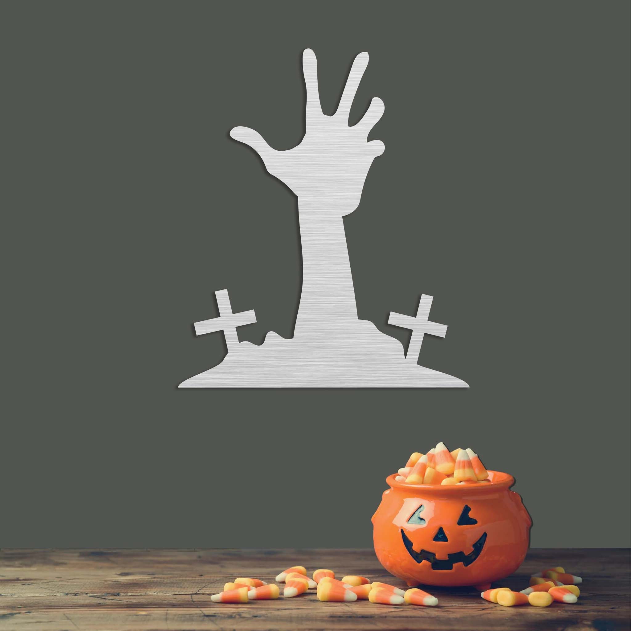 Zombie Hand - Metal Wall Art