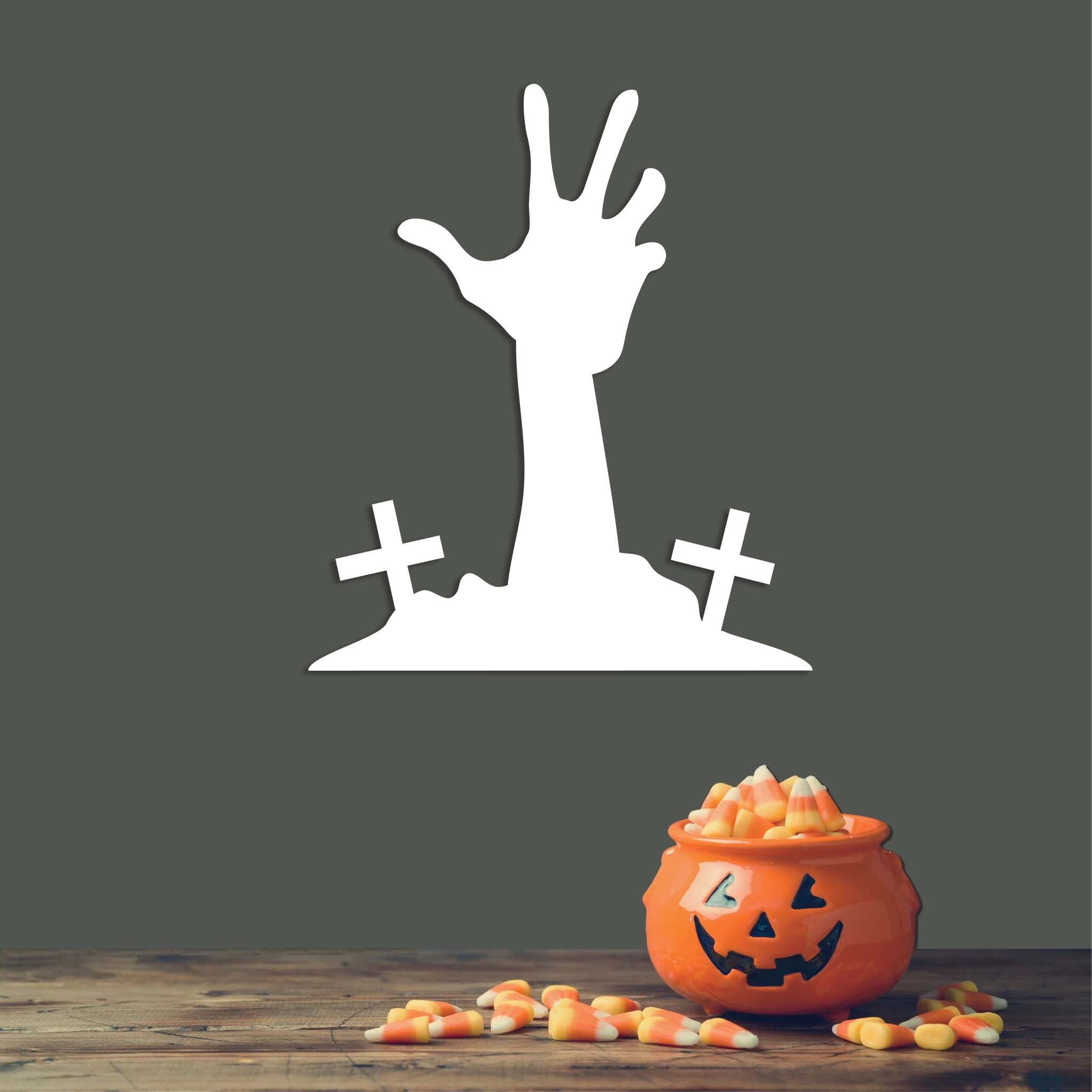 Zombie Hand - Metal Wall Art